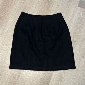 Vintage Mix It Black Wool Mini Pencil Skirt Skirt